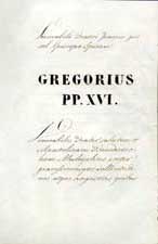 Päpstl. Mandat v. 24. September 1841, Perg., Titelseite - AEK, CR I 1.8.
