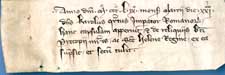 21. März 1359, lat. (Rück- seite; Abb. unten) - AEK, Bestand Stift St. Gereon C II 4.
