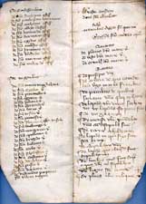 Reliquienverzeichnis 1394, lat. (Abb. oben)