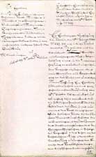 Reinkonzept v. 19. März 1837 mit wenigen handschr. Korrekturen Spiegels – AEK, CR I 21.2.